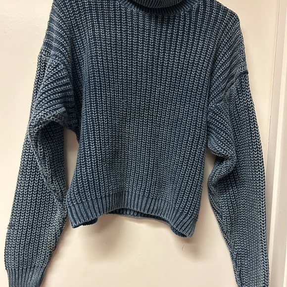 Denim Eminent Design Turtleneck Sweater - Picture 10 of 10